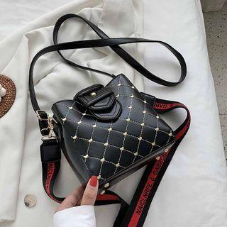 Argyle Stitched Bucket Bag
