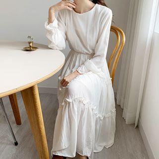Frilled Tiered Maxi Dress