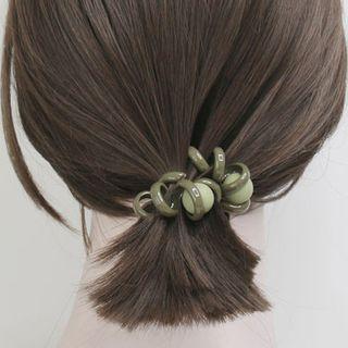 Three Beads Hair Tie / Hair Coil