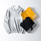 Set: Striped Sweater + Plain Blazer