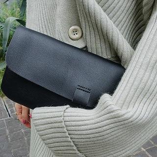 Flap Clutch With Shoulder Strap