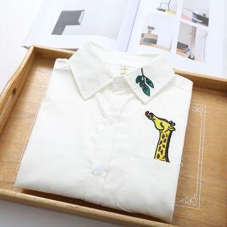 Snowman Long-sleeve Blouse