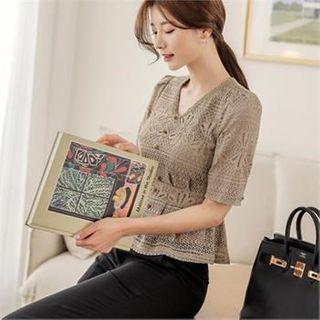 Laced A-line Blouse