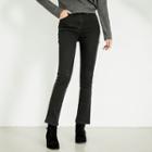 Hidden Band-waist Fleece-lined Boot-cut Pants