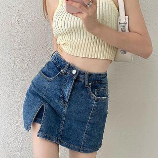 Crop Tank Top / Denim Skort