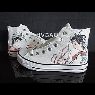 Ancient Maiden High-top Canvas Sneakers