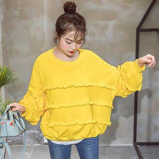 Fringed Hem Sweatshirt