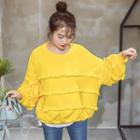 Fringed Hem Sweatshirt