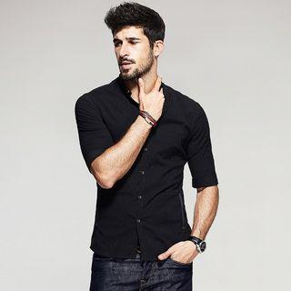 Elbow-sleeved Shirt