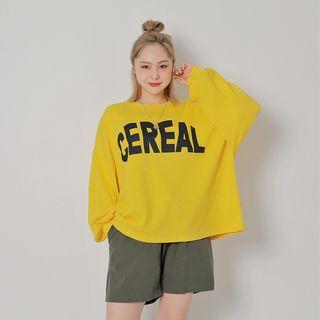 Cereal Letter Oversize Sweatshirt