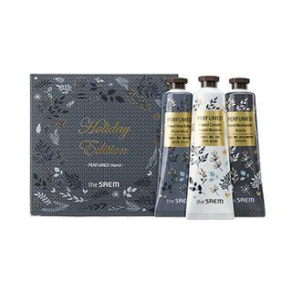 The Saem - Perfumed Hand Set #2 (holiday Edition): Shea Butter #floral Musk 30ml + Cream #peach Blossom 30ml + Moisturizer #acacia 30ml 30ml X 3pcs