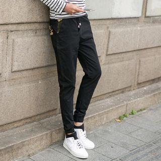 Camouflage Panel Jogger Pants