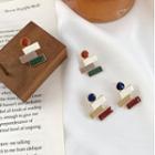 Alloy Block Earring