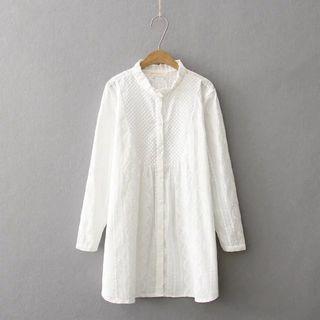 Eyelace Lace Blouse White - One Size