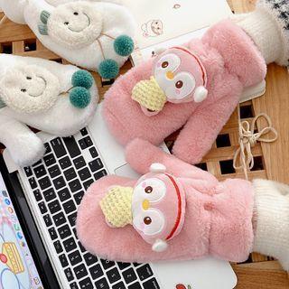 Cartoon Chenille Mittens (various Designs)