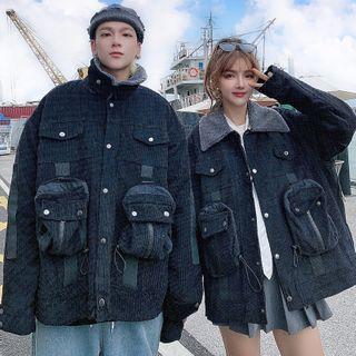 Couple Matching Cargo Buttoned Jacket