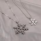 Snowflake Necklace As Shown In Figure - One Size