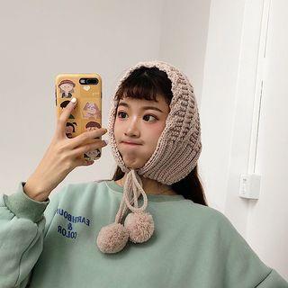 Knit Hat With Pom Pom
