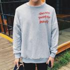 Lettering Drop Shoulder Sweatshirt