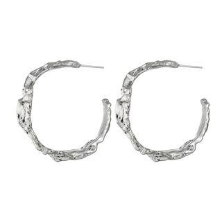 Irregular Alloy Open Hoop Earring