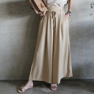 Tie-waist Maxi Culottes