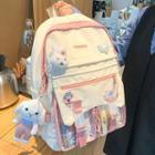 Pvc Buckled Backpack / Charm / Set