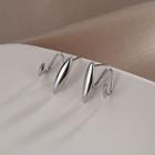 Geometry Stud Earring 1 Pair - Silver - One Size