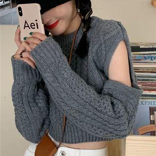 Col-shoulder Sweater
