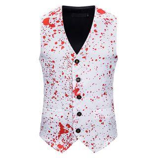 Splash Ink Print Vest