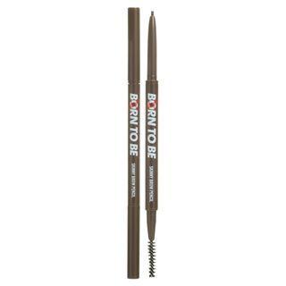 Apieu - Born To Be Madproof Skinny Brow Pencil - 4 Colors #01 Dark Brown