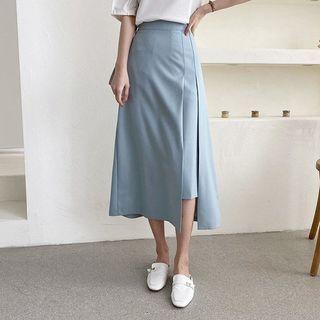 Cutout A-line Long Skirt