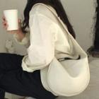 Plain Crossbody Hobo Bag
