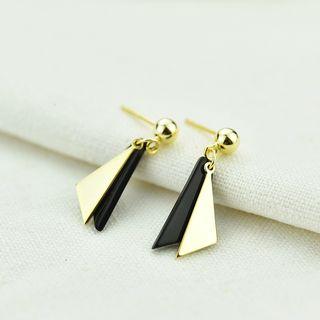 Sterling Silver Geometry Drop Earrings