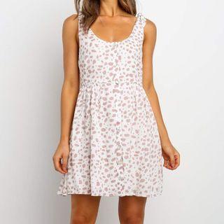 Leopard Print Sleeveless Mini Shift Dress