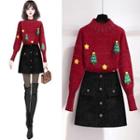Christmas Sweater / Skirt / Set