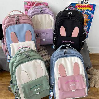 Set: Rabbit Ear Backpack + Charm
