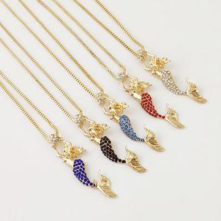 Alloy Mermaid Pendant Necklace
