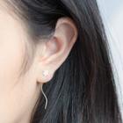 S925 Sterling Silver Flower Drop Earring