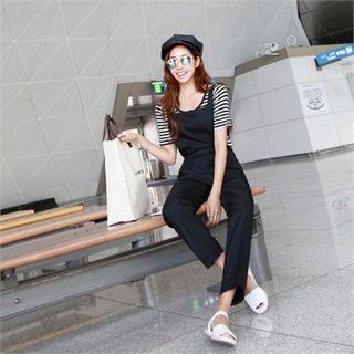 Sleeveless Pocket-side Jumpsuit