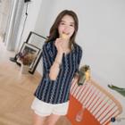 Ruffle 3/4-sleeve Top