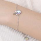 925 Sterling Silver Unicorn Pendant Bracelet Iridescent Unicorn - Silver - One Size