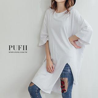 Split Hem Long Tee