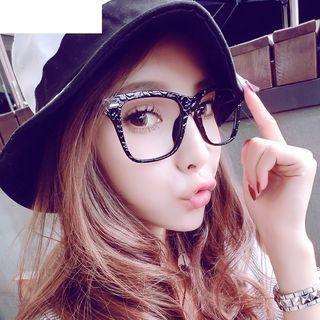 Patterned Square Glasses