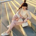 Set: Knit Pullover + Harem Pants