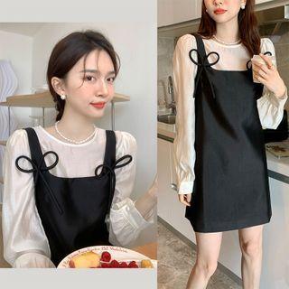 Long-sleeve Top / Sleeveless Shift Dress