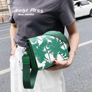 Palm Tree Print Crossbody Bag