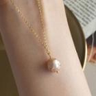 14k Gold Plated Pearl Pendent Necklace