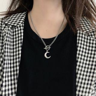 Crescent Necklace Silver - One Size
