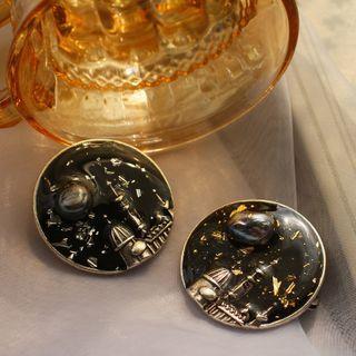 Night Sky Print Brooch