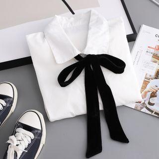 Ribbon Shirt 6083 - White - One Size